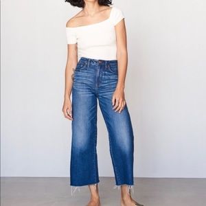 Madewell Wide-Leg Crop Jeans in Frida wash